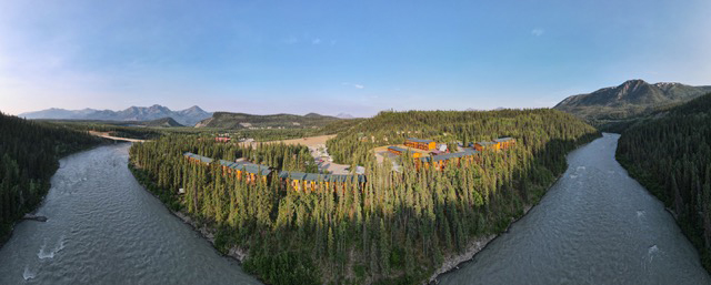 Aerial View of Denali Grizzly Bear Resort